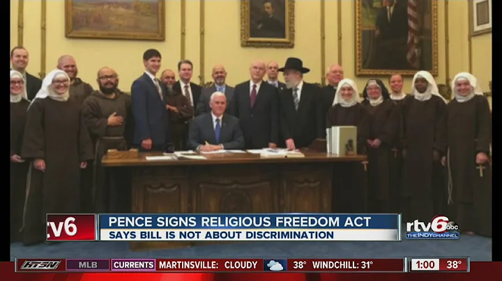 Pence signs Religious Freedom Restoration Act
