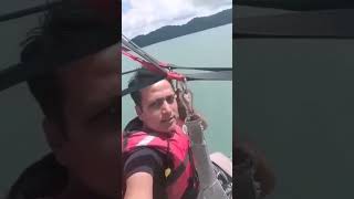 Parasailing at Langkavi, Malaysia. Awesome experience super fun flying in air#fun #adventure #viral