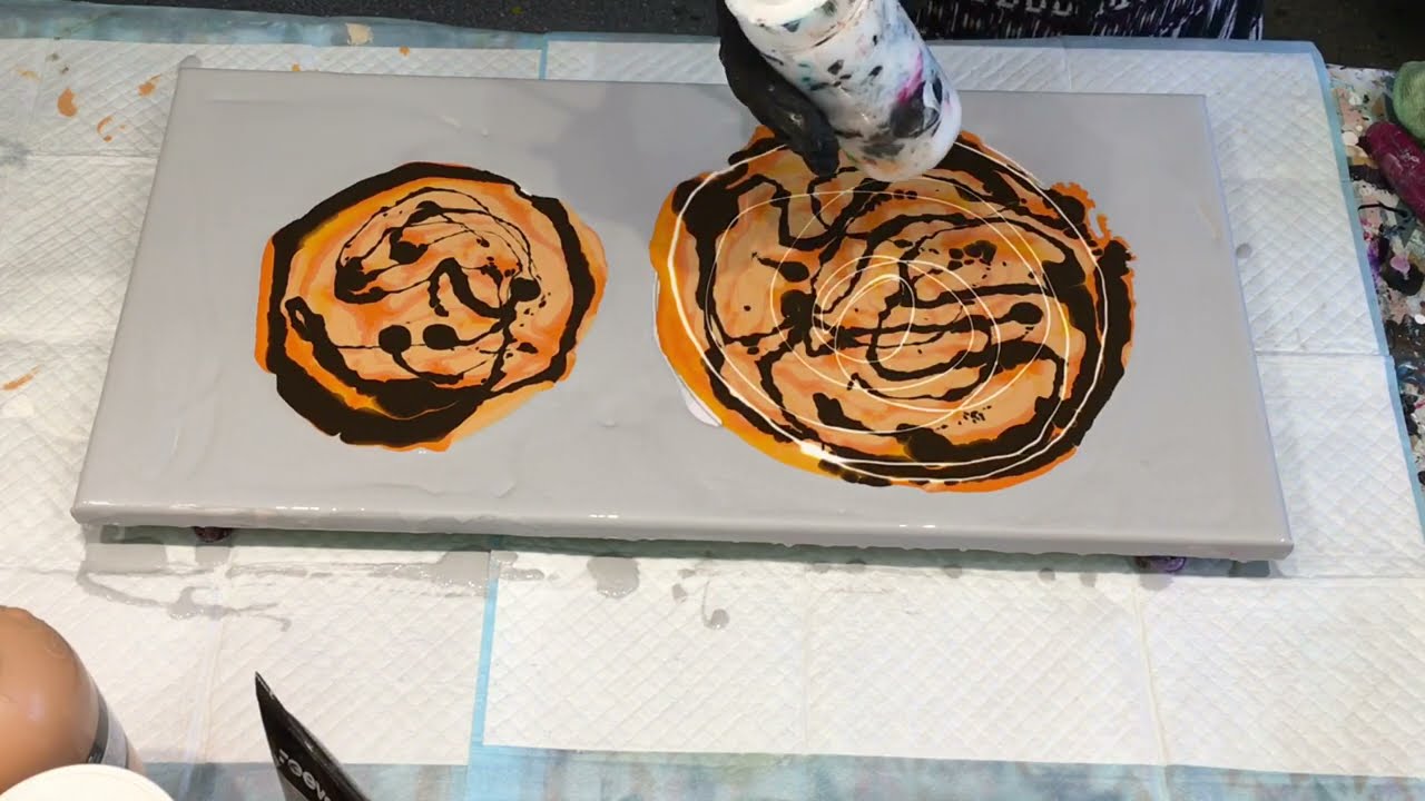 SONS CRAZY COLOURS REQUEST Acrylic pouring super art creation tiger colours