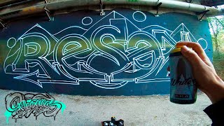 RESAKS   Hot Colors & Fat 3D Outline  [ GRAFFITI PIECE ]