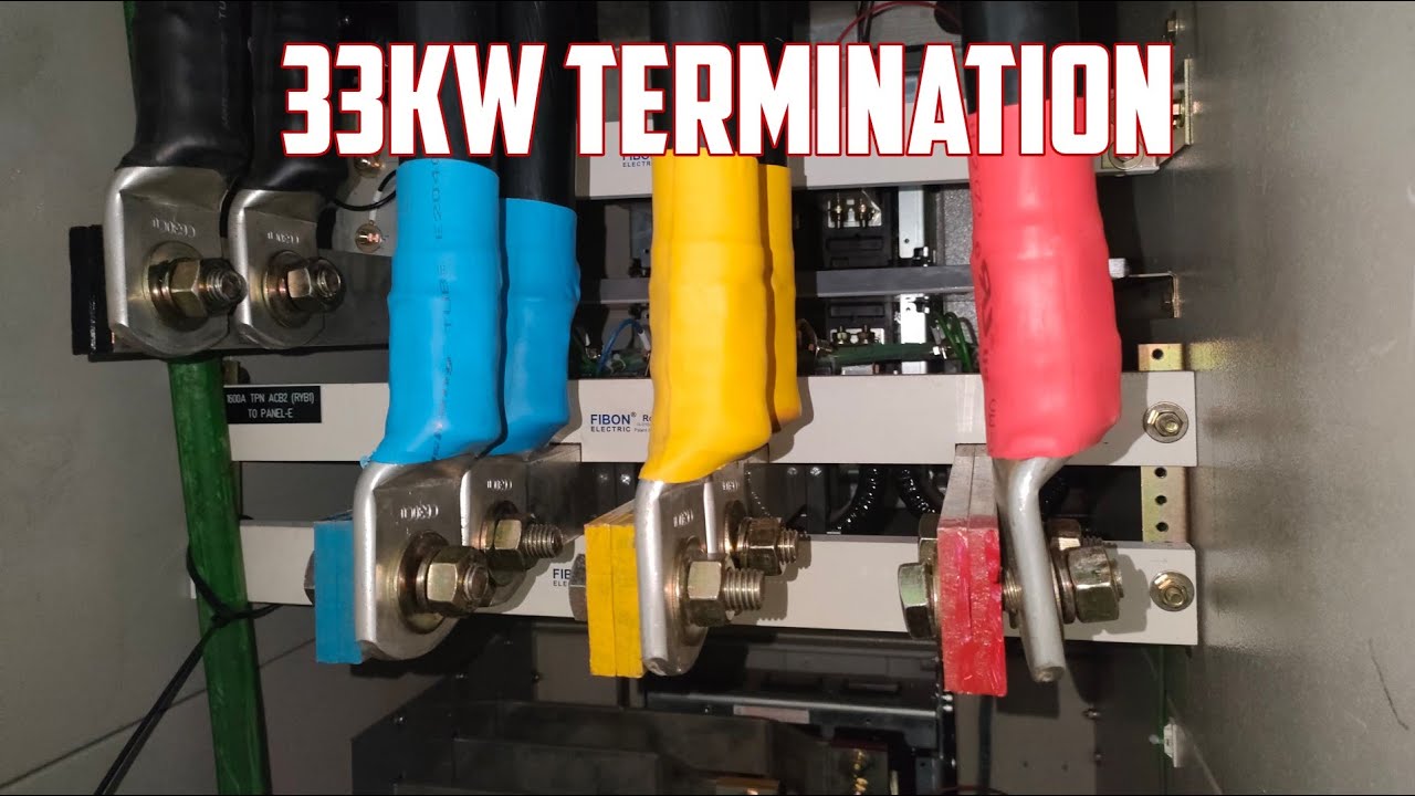 how to do 630sqmm cable termination 33 kw power cable termination 
