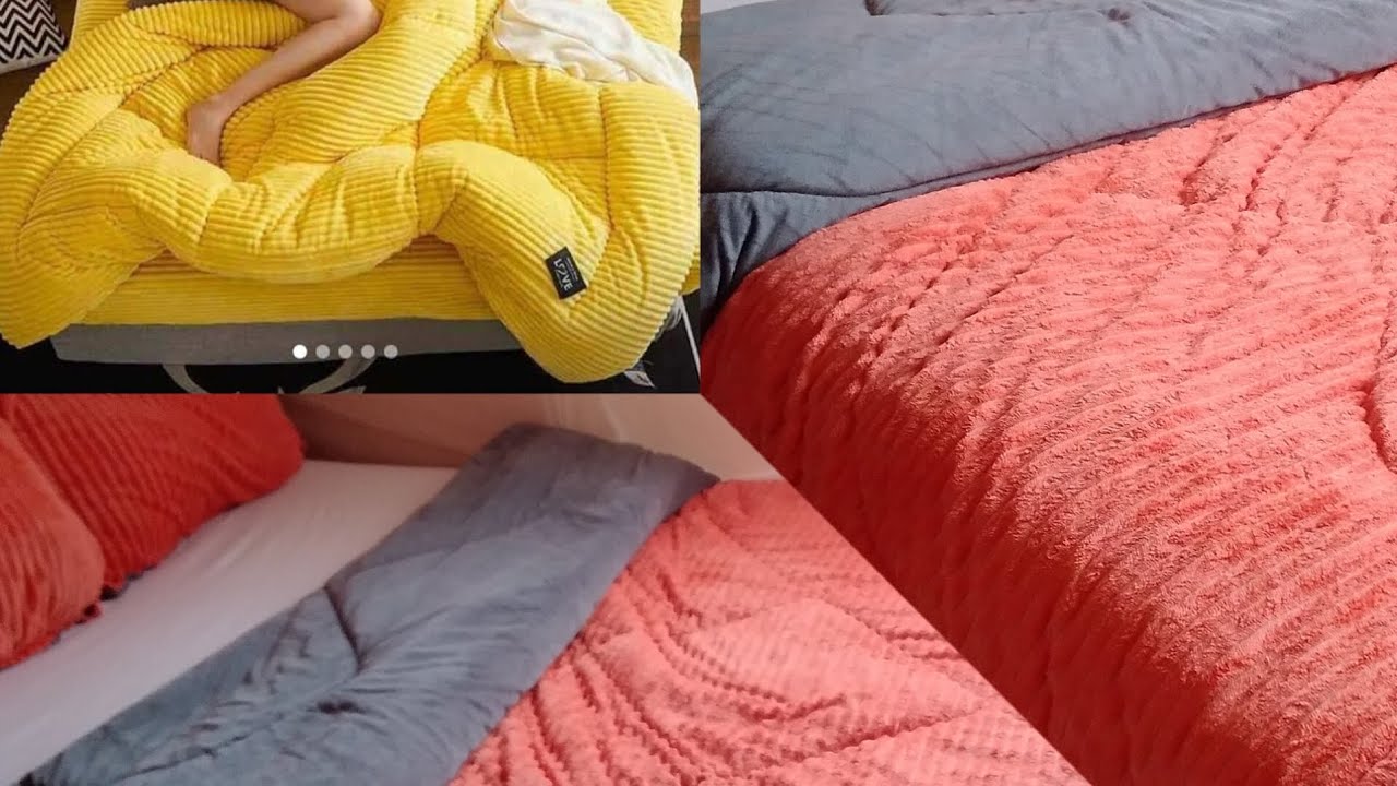 kamukunji velvet duvet! colour orange is in the market YouTube