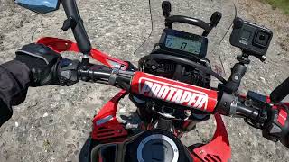 2021 Honda Crf 300L Rally off-road testing and suspension on riverbar in Nor Cal screenshot 1