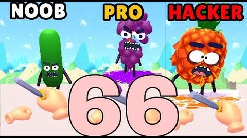 NOOB vs PRO vs HACKER in Hit Tomato 3D ❤️ All Levels Gameplay, NEW Games iOS, Android