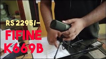 Fifine K669B Mic Unboxing and testing on zoom and obs