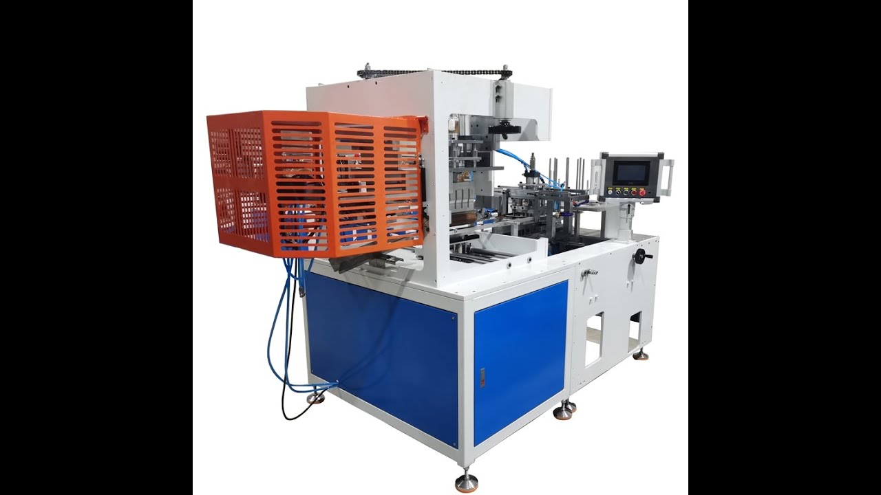 JC-450S-UP automatic PVC/PET plastic cylinder package tube box container making machine