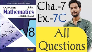 Percent and percentage|Chapter-7|ICSE Class-8 math| Exercise-7C|@icsemaths592