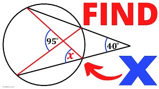 Find Angle X in this Compound Shape | StepbyStep Tutorial