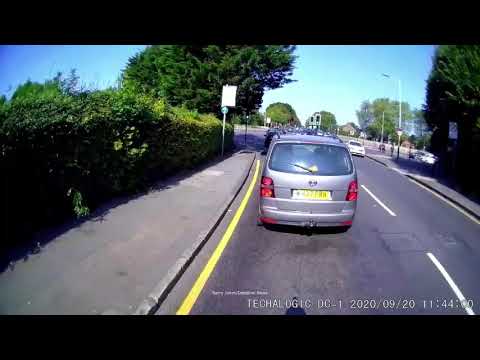 Shocking video shows cyclist ploughed down by dopey driver