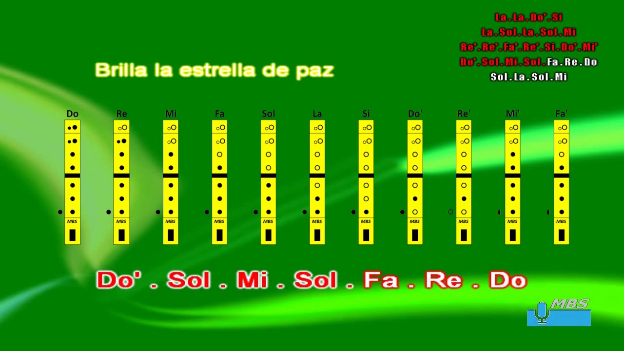 Noche De Paz Flauta Dulce - Silent Night / Tutorial con notas tipo