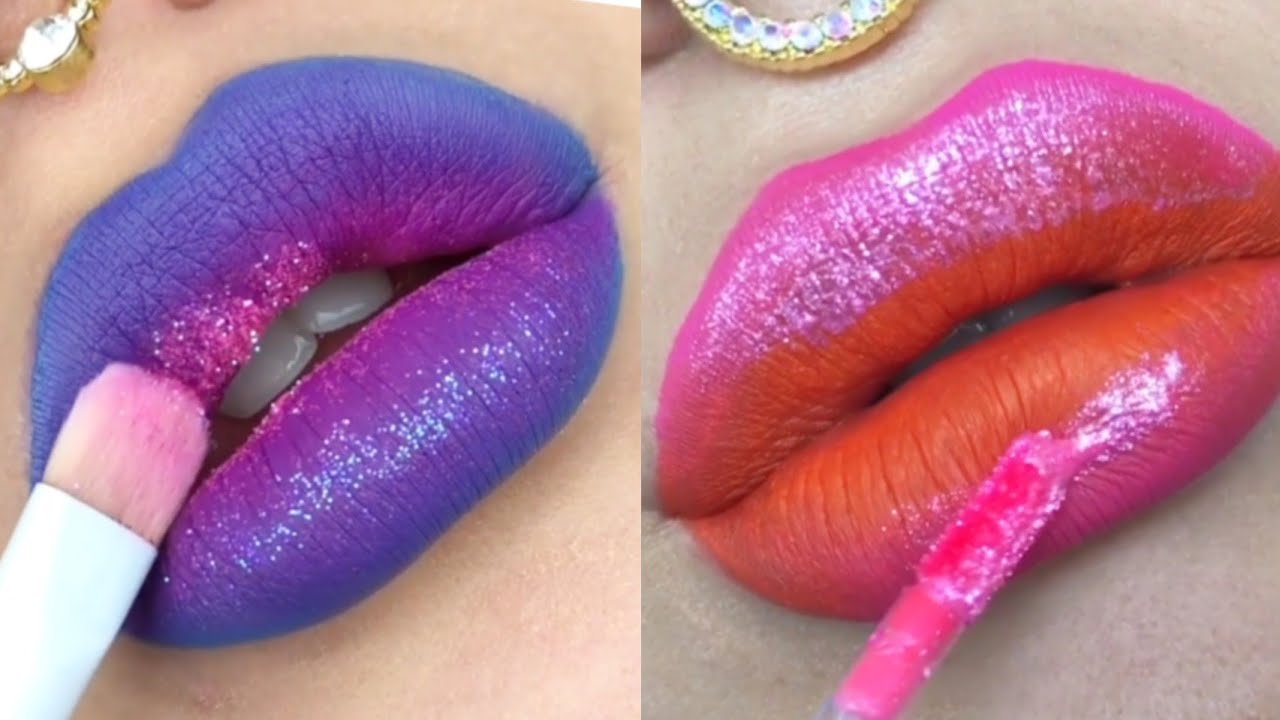 Lipstick & Lipart Tutorial❤️ | 💕Lippie Tutorial💕 |Amazing Lip Art Ideas🤩 Compilation 2021 