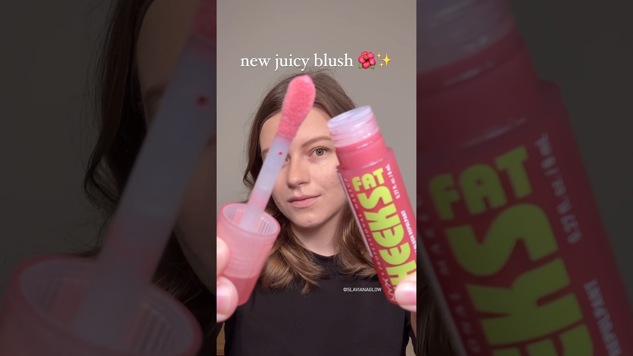 fat and juicy 💦 ​⁠nyx  Fat Cheeks Juicy Blush in Fig Fizz 🌺 