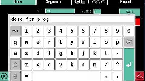 Gefran 3850 - Program modification - SUB ITA