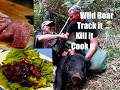 Wild boar  track it  kill it  cook it
