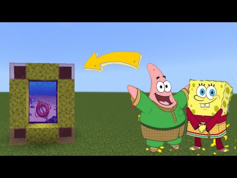 CARA MEMBUAT PORTAL SPONGEBOB SQUAREPANTS (BIKINI BOTOM) 2022 - MINECRAFT