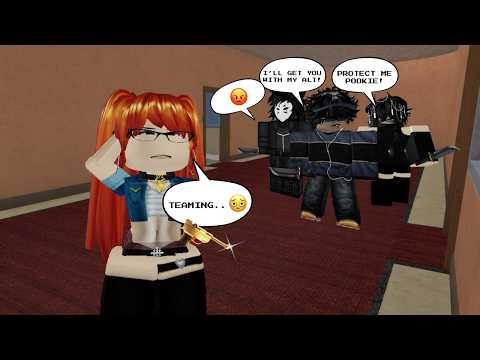 Beating TEAMERS as a BADDIE BACON GIRL in MM2 💅  (MM2 Gameplay)