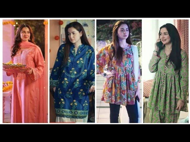 Dress Design | Pakistani Actress Hania Amir Beautiful Lawn Dresses Design  Ideas