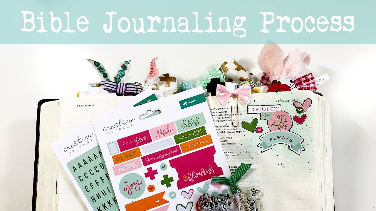I Am His | Bible Journaling Process - YouTube