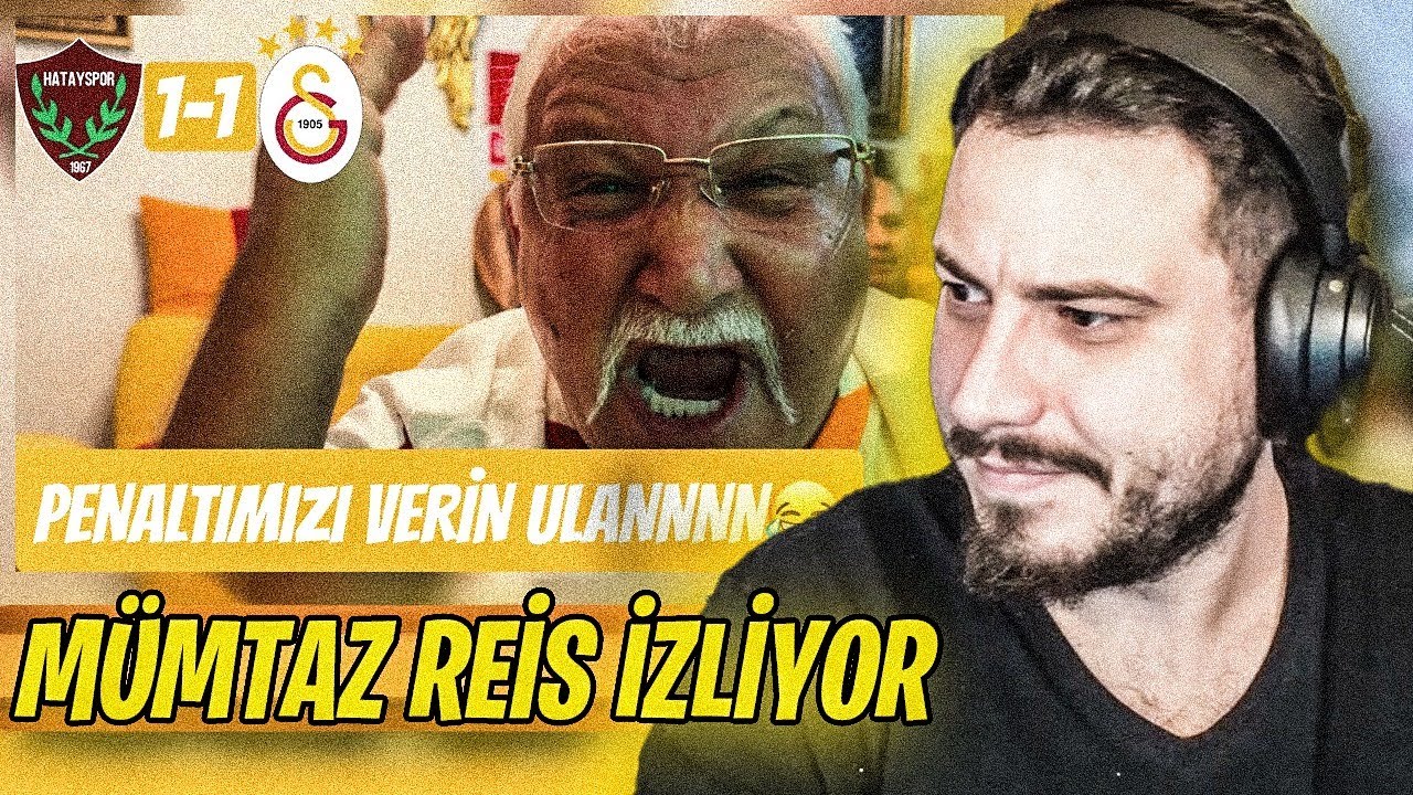 ATABERK DOĞAN MÜMTAZREİS KIPKIRMIZI OLDU! CENGİZHAN DAYAK YİYORDU HATAYSPOR 1-1 GALATASARAY İZLİYOR