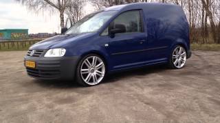 Vw Caddy 1.9 Tdi On Streetcustoms V2 Airride Suspension Rollin On 20 Inch