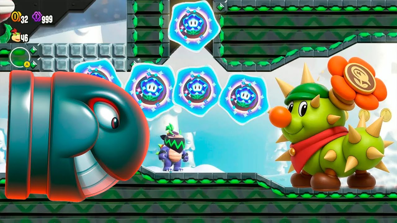 4 Players Attempt The IMPOSSIBLE Hardest Level in Mario Wonder!