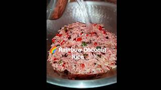 🌈 Coconut Rainbow Rice Bowl🥥#shortvideo #cooking #food