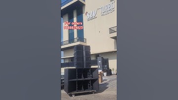 soundcheck Turbo Audio TA210LA Line Array with New Shark Sub TA221XL #sound #dj #bass #linearray