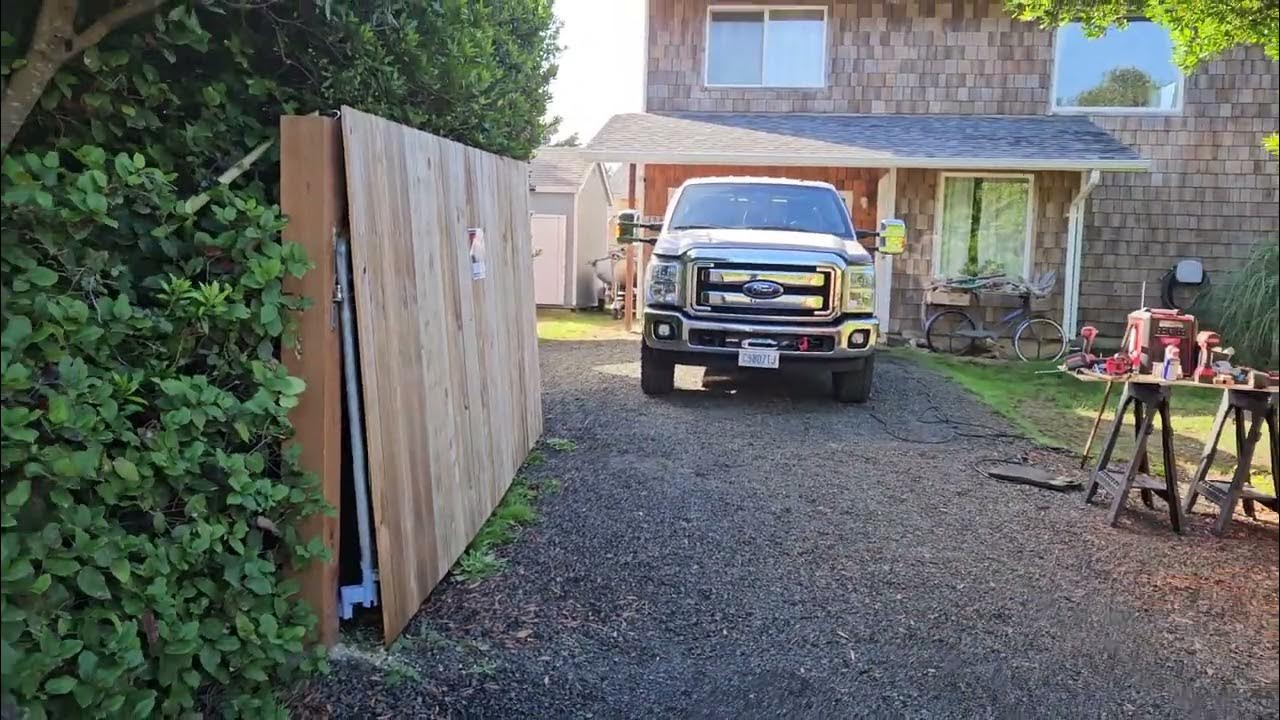 gate follows uphill driveway YouTube