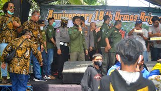 PIDATO (RAHMAT HIDAYAT) HANKAM DPP ORMAS BRIGEZ INDONESIA, ANNIVERSARY 18 THN KOTA BANJAR