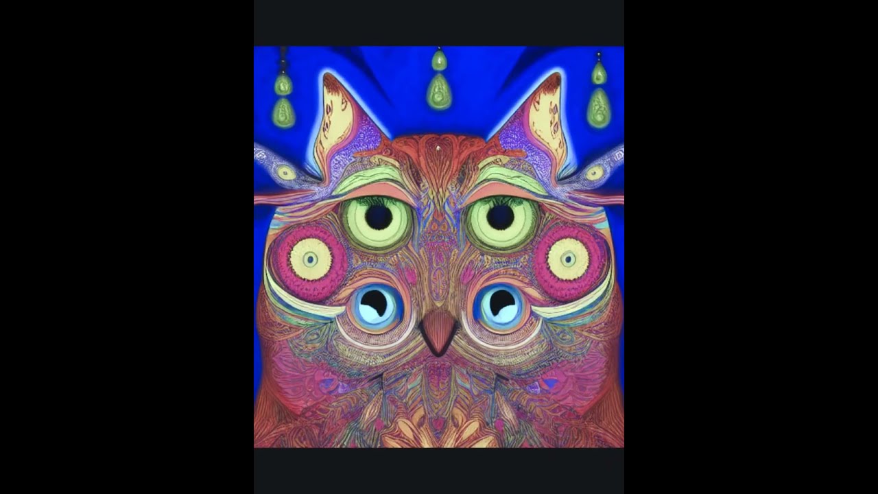 Techno Beats and Majestic Owls A Mesmerizing Combination Trippy Techno Experience Up tempo