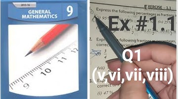 General Math Class 9 Chapter 1 Exercise 1.1 Question 1, 9th class math arts chapter 1 exercise 1.1