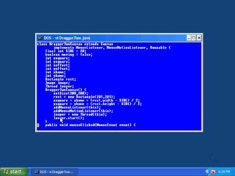 74.Java Intro -Chapter10.Responding to the Mouse-Lesson5.Dragging a Returning Object in a Window.