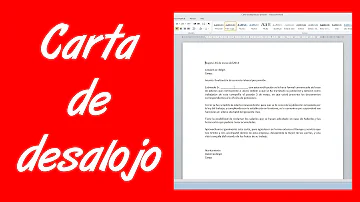 ¿Cómo hacer una carta de aviso de desalojo?