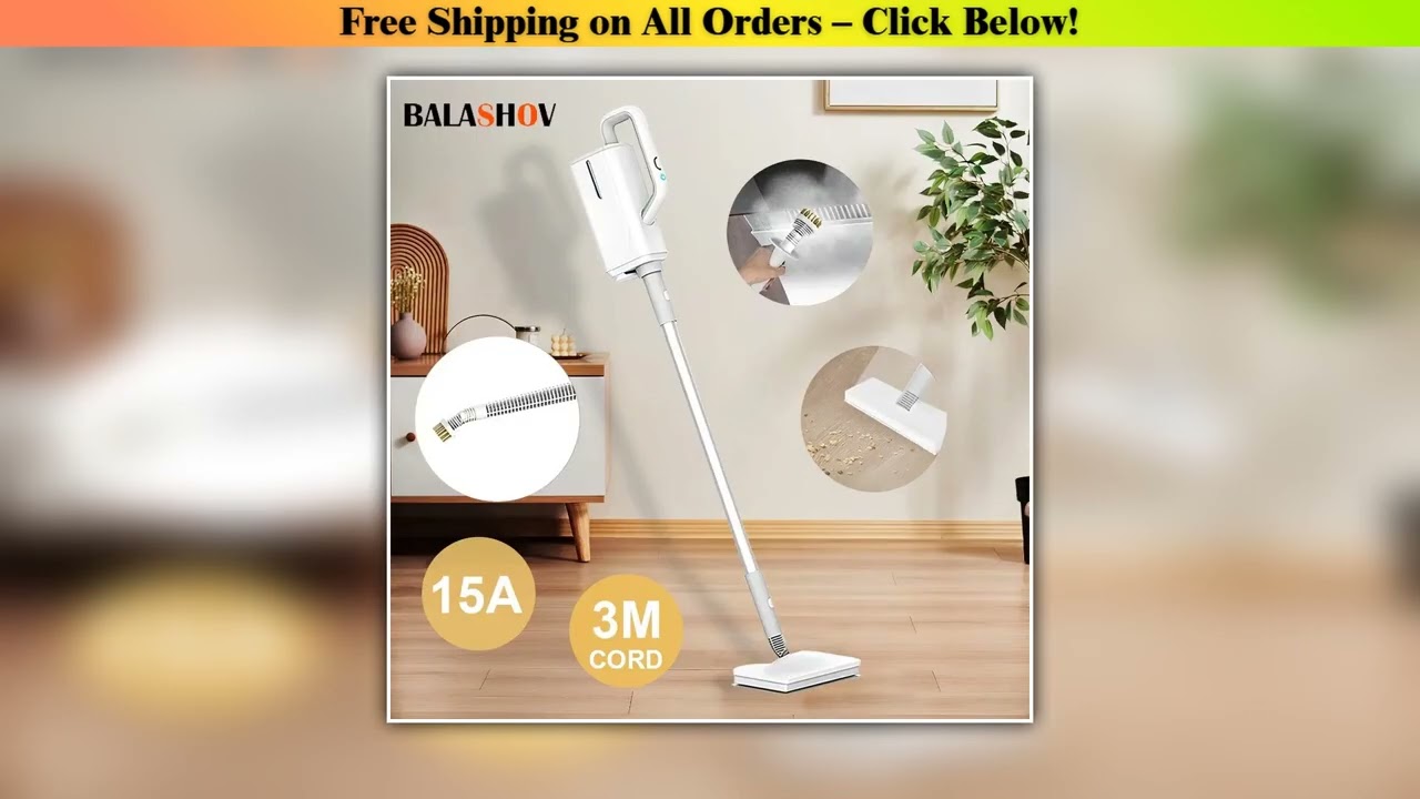 Steam Mop Cleaner for Home, High Temperature Steam Cleaner Air Conditioning Kitchen Cleaning