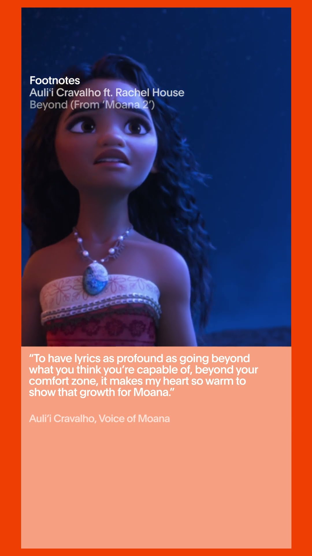 Auli'i Cravalho ft. Rachel House - The Making of 'Beyond (Moana 2)' | Vevo Footnotes