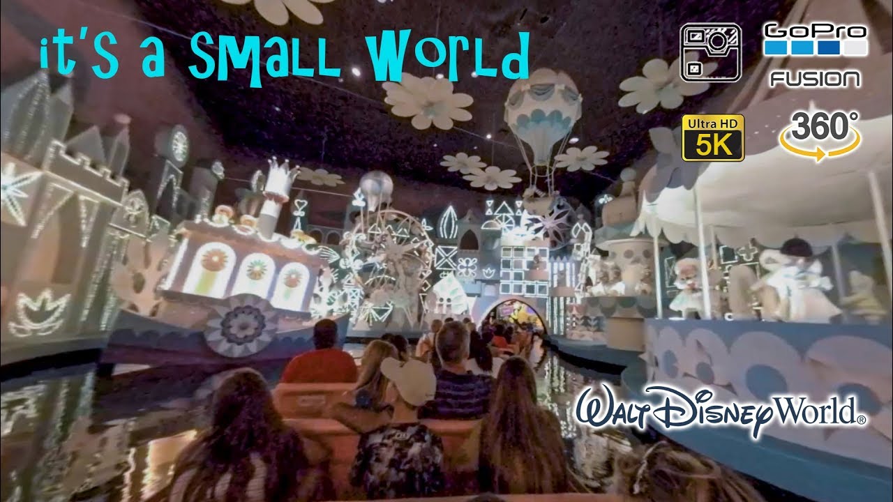 Walt Disney World It's a Small World On Ride VR 360 5K POV Complete with Queue