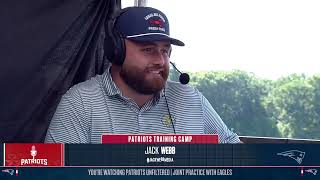Patriots Unfiltered 8/20: Day 2 of Joint Practices with the Eagles
