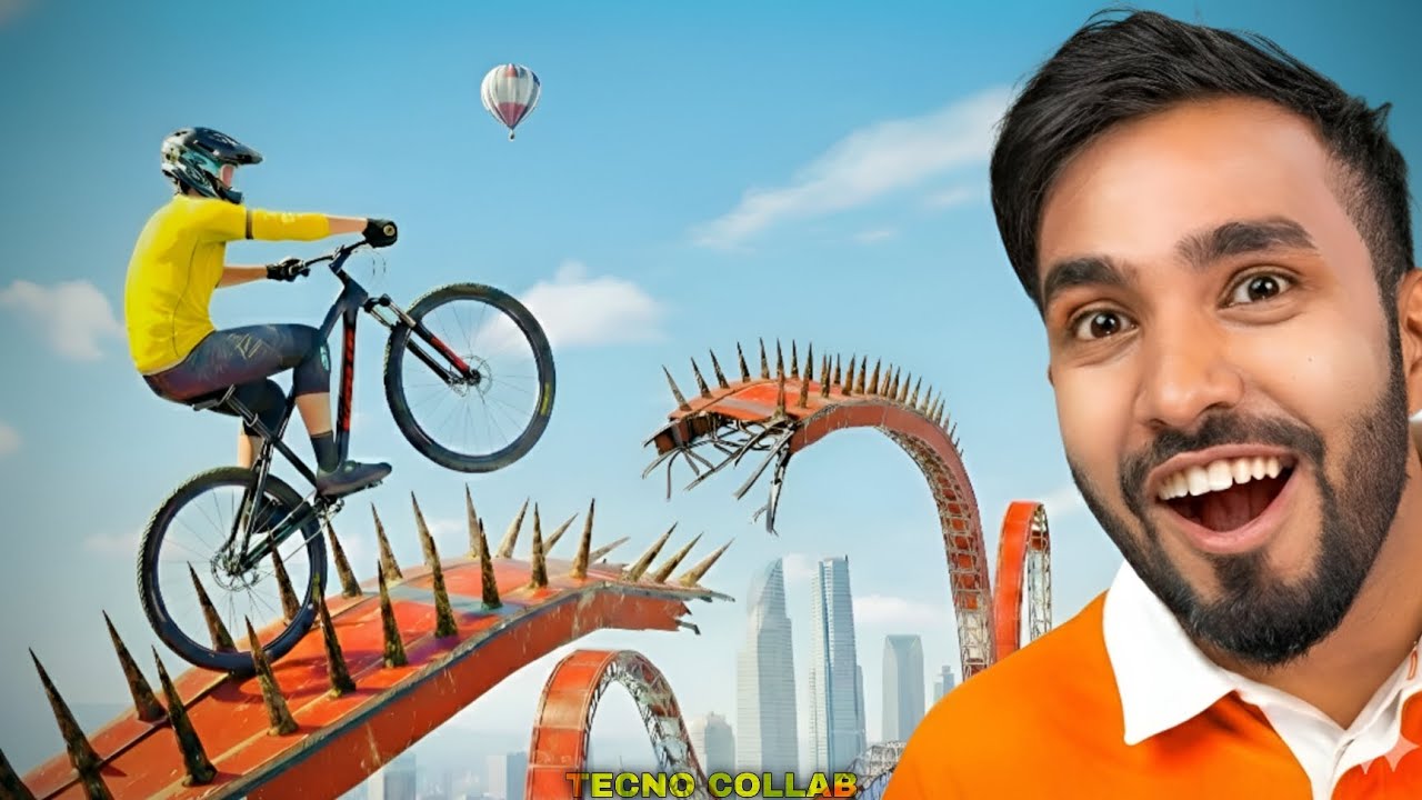 TECHNO GAMERZ DESCENDERS 🚴‍♂️CYCLE GAME 