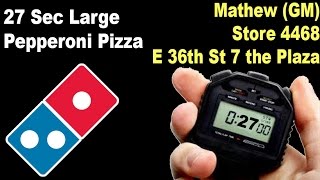 One of the fastest Domino's pizza makers in Charlotte (27 Seconds)