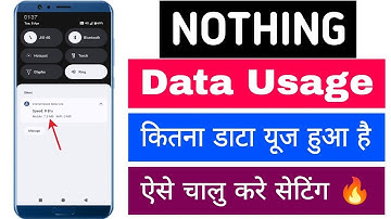 Nothing Data Usage Notification Status Bar Me Kaise Chalu Kare Data Mb Ko Uper Kese Lagaye On