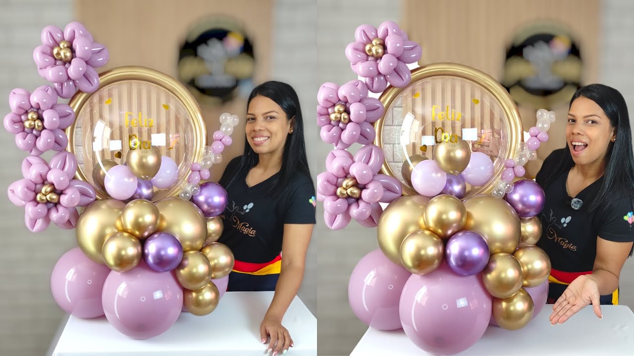 Cómo hacer un Bouquet de globos - Decoración con globos - balloon tutorial