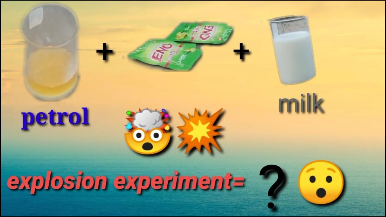 Mixing Eno + Petrol + Milk_ Amazing Reaction