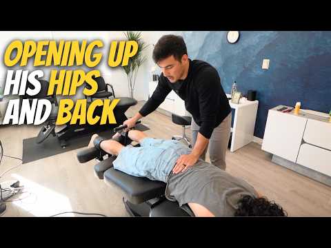 His Hips are TIGHT & His Back Needed OPENING! | Full Chiropractic Treatment with Dr. Tyler Bigenho