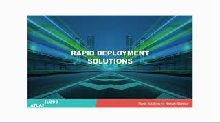 Rapid Solutions for Remote Working Webinar | Atlas Cloud