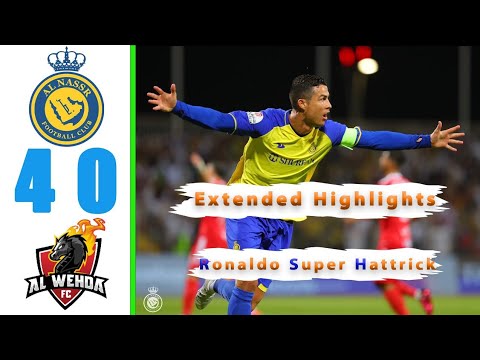 Al Nassr Vs Al Wahda 4-0 All Goals & Extended Highlights | HD 2023 | Ronaldo Super Hattrick