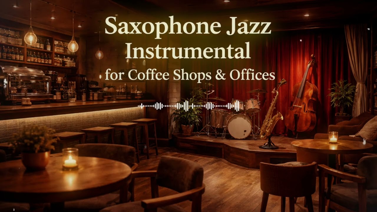Saxophone Jazz Instrumental for Coffee Shops & Office