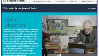 Video Tour: Academic Earth