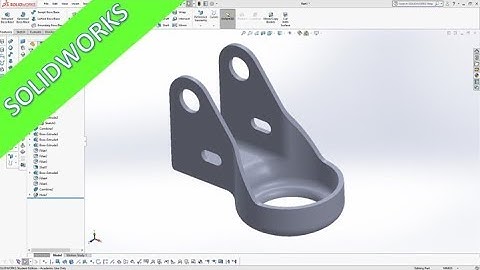 8.4 Rollenhaltewinkel - Roll Bracket - Solidworks 2018 / 19 Training - Part Design