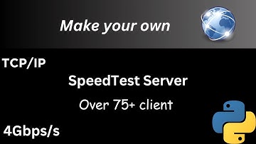 Make your own speed test server in python with TCP and over 75 connected client in single server