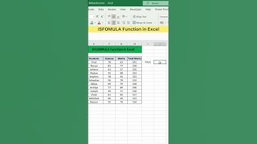 ISFORMULA Function in Excel | Advanced Excel Formula #excel #exceltutorial #exceltips
